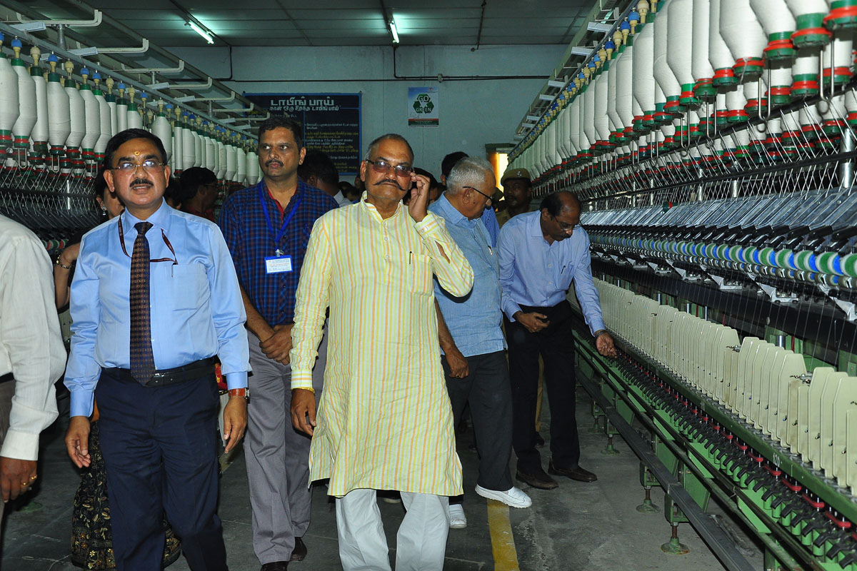 Members of the Parliamentary Labour Committee Meeting and Committee Member’s Visit to Sri Rangavilas Mill, Coimbatore